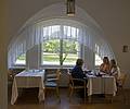 Carolyn, Linda, and Baiba at breakfast.<br />June 7, 2011 - Meotne, Latvia.