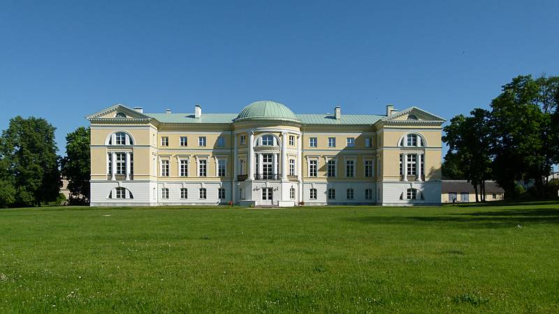 The back of the Meotne Palace.<br />June 7, 2011 - Meotne, Latvia.