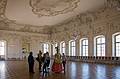 The ball room, all white to show off the ladies dresses.<br />June 7, 2011 - Rundale Palace, Pilsrundale, Latvia.