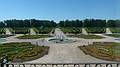 View of garden from a palace window.<br />June 7, 2011 - Rundale Palace, Pilsrundale, Latvia.