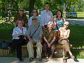 Ronnie, Betsy, Ivan, Anete in back and Carolyn, Chuck, Joyce, and Baiba in front.<br />On Castle Island.<br />June 8, 2011 - Aluksne, Latvia.