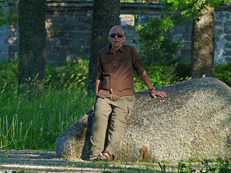 Ronnie in park behind the White Castle.<br />June 8, 2011 - Gulbene, Latvia.