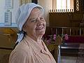 This friendly woman appeared and showed us around.<br />Velena Ev. Lutheran Church.<br />June 9, 2011 - Velena, Vidzeme, Latvia.