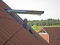 Ronnie and Baiba, from skylight ot skylight.<br />June 9, 2011 - At Annas Resort, Zaubes pagasts (parish), Latvia.