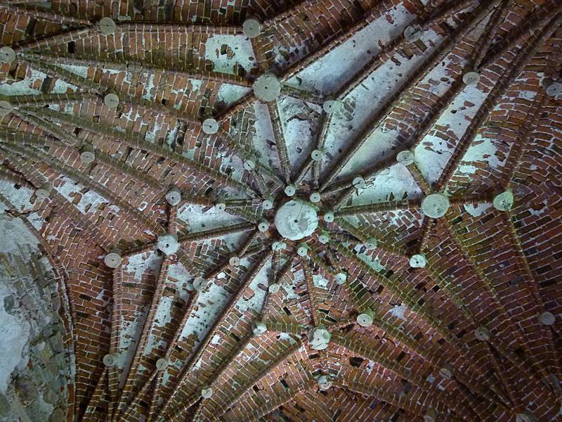 Ceiling in tower.<br />At the Cesis castle ruins.<br />June 10, 2011 - Cesis, Latvia.