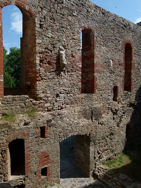 At the Cesis castle ruins.<br />June 10, 2011 - Cesis, Latvia.