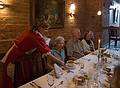 Joyce, Chuck, and Betsy.<br />Lunch in the palace basement.<br />Birinu Palace grounds.<br />June 11, 2011 - Birini, Latvia.