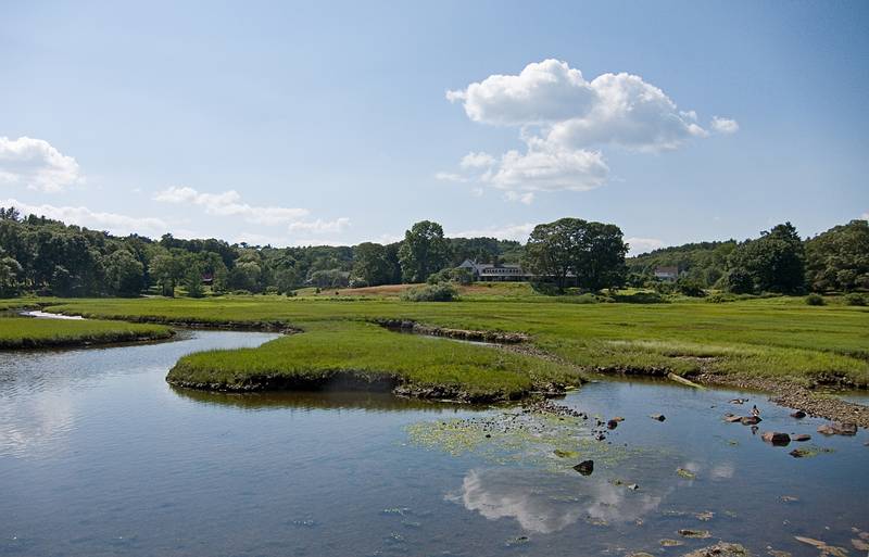 View from Ocean Street across from Balck Beach.<br />July 9, 2011 - Manchester by the Sea, Massachusetts.