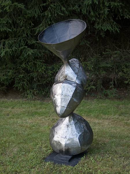 Joseph Montroy: 'Orloff', cast aluminum.<br />'Play', Outdoor Sculpture at Maudslay.<br />Sept. 10, 2011 - Maudslay State Park, Newburyport, Massachusetts.