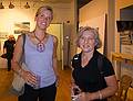 Christina and Joyce.<br />Watercolor exhibit at Conley Harris' studio.<br />Sept. 22, 2011 - Boston, Massachusetts.