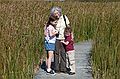 Miranda, Joyce, and Matthew on the Marsh Loop Trail.<br />At Hellcat Wildlife Observation Area.<br />Oct. 8, 2011 - Parker River National Wildlife Refuge, Plum Island, Massachusetts.