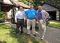 Vilnis, Jim, and John.<br />Oct. 16, 2011 - At Uldis and Edite's in Manchester by the Sea, Massachusetts.