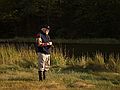 My friend John contemplating the next shot on a beautiful late afternoon fall day.<br />Little River section of the park.<br />Oct. 17, 2011 - Old Town Hill (Trustees of Reservation), Newbury, Massachusetts.