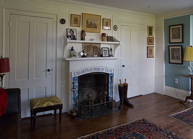 Recently restored interior of the Appleton House.<br />Oct. 21, 2011 - Appleton Farms in Ipswich, Massachusetts.