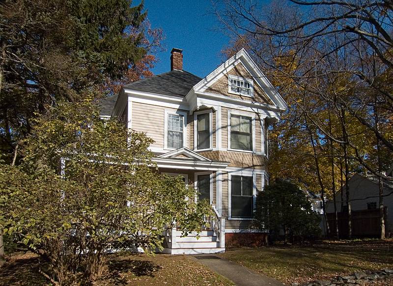 Our newly repainted house.<br />Nov. 9, 2011 - Merrimac, Massachusetts.