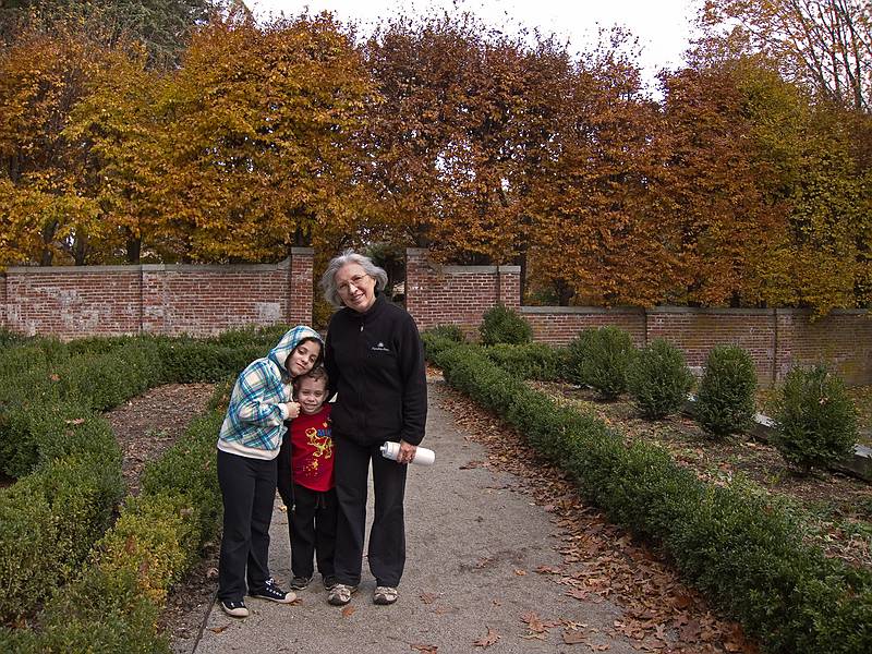 Miranda, Mathew, and memere Joyce.<br />Nov. 13, 2011 - Maudslay State Park, Newburyport, Massachusetts.