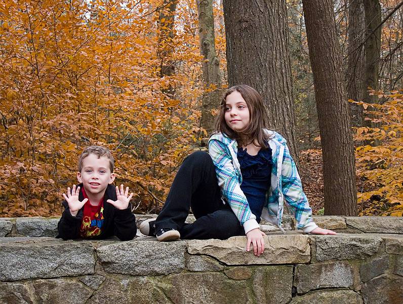 Matthew and Miranda.<br />Matthew perked up once he started counting dogs.<br />Nov. 13, 2011 - Maudslay State Park, Newburyport, Massachusetts.