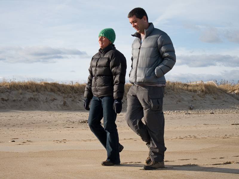 Melody and Sati.<br />Dec. 22, 2011 - Parker River National Wildlife Refuge, Plum Island, Massachusetts.