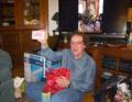 Paul with present for Marie.<br />Dec. 25, 2011 - Merrimac, Massachusetts.