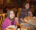 Miranda and Holly.<br />Miranda's birthday.<br />Dec. 26, 2011 - Flatbread Company, Amesbury, Massachusetts.