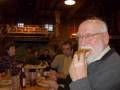 Egils munching on a pizza piece.<br />Miranda's birthday.<br />Dec. 26, 2011 - Flatbread Company, Amesbury, Massachusetts.