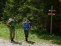 Sati and Melody.<br />This is where we part company. They head for Slovenia while we go back to Cortina.<br />July 30, 2011 - Hike from Vandelli hut down to the valley via trail #217 (E of Cortina, Italy).