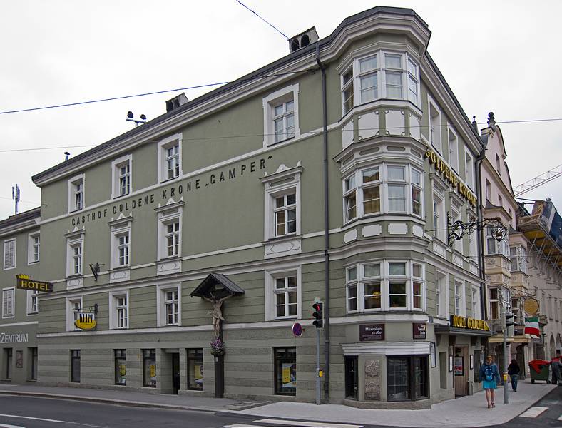 Our home in Innsbruck, the Hotel Goldene Krone.<br />August 1, 2011 - Innsbruck, Austria.