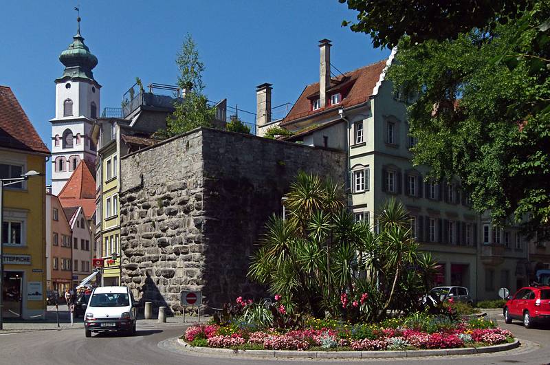 Heathen's Wall, dating from Roman times.<br />August 2, 2011 - Lindau, Bavaria, Germany.