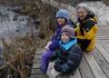 Matthew, Miranda, and Joyce.<br />Jan. 8, 2012 - Ipswich River Wildlife Sanctuary, Topsfield, Massachusetts