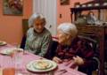 Joyce and Marie.<br />Marie's 90th birthday.<br />Jan. 18, 2012 - At Paul and Norma's in Tewksbury, Massachusetts.