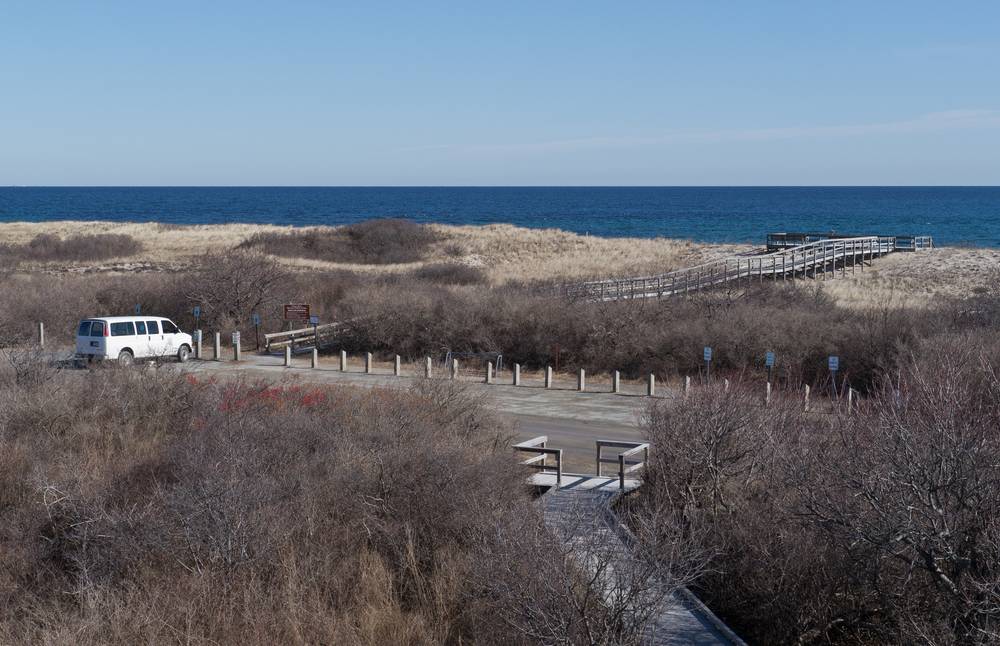 View from tower at parking lot 7.<br />Feb. 9, 2012 - Parker River National Wildlife Refuge, Plum Island, Massachusetts.