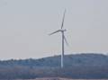 New wind turbine in Ipswich.<br />Feb. 10, 2012 - Parker River National Wildlife Refuge, Plum Island, Massachusetts.