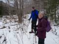 John H. and Joyce.<br />Along the Brown Ash Swamp Bike Trail.<br />Feb. 19, 2012 - Waterville Valley, New Hampshire.