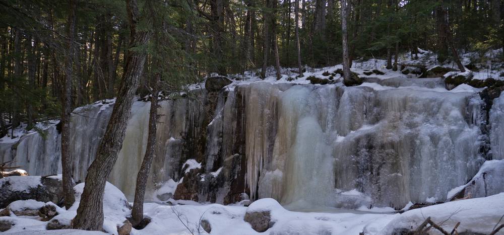 Hike along and near Smarts Brooke off Route 49.<br />Feb. 20, 2012 - Waterville Valley, White Mountains, New Hampshire.