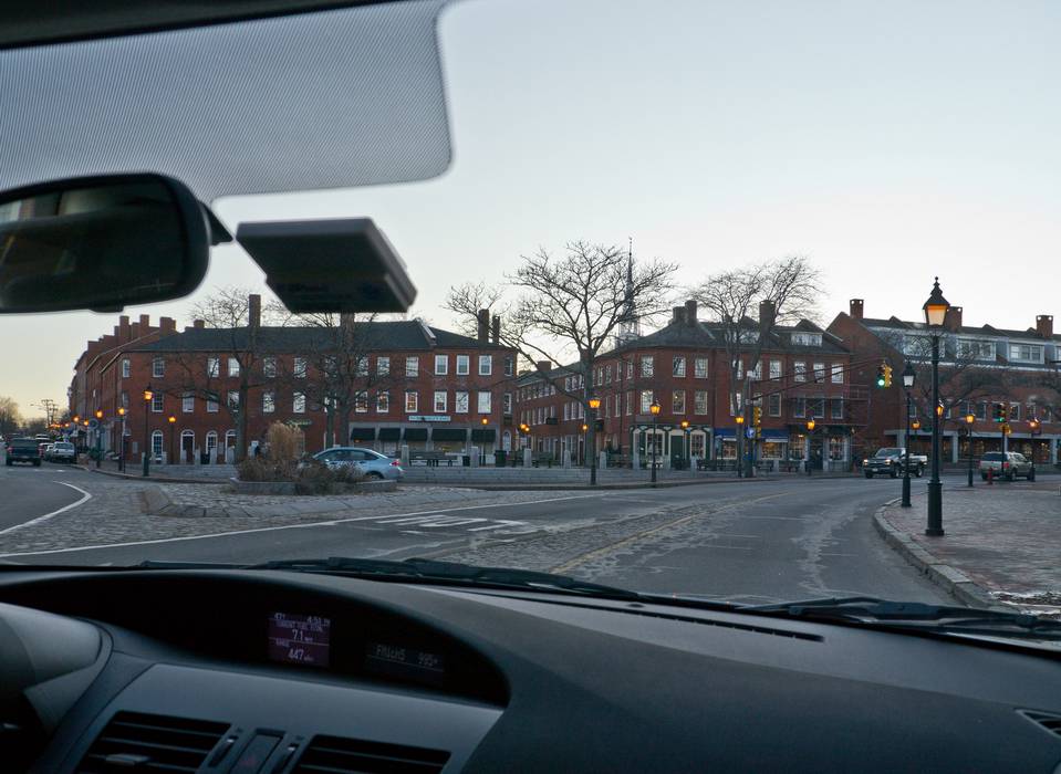 My friend John G. took this photo with my camera in my new Mazda 3.<br />Feb. 23, 2012 - Newburyport, Massachusetts.