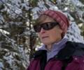 Nancy H.<br />Along trail in the Smarts Brook area.<br />March 10, 2012 - Waterville Valley, White Mountains, New Hampshire.
