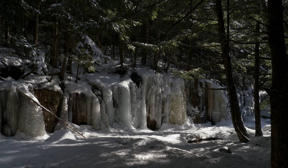 Smarts Brook.<br />March 10, 2012 - Waterville Valley, White Mountains, New Hampshire.