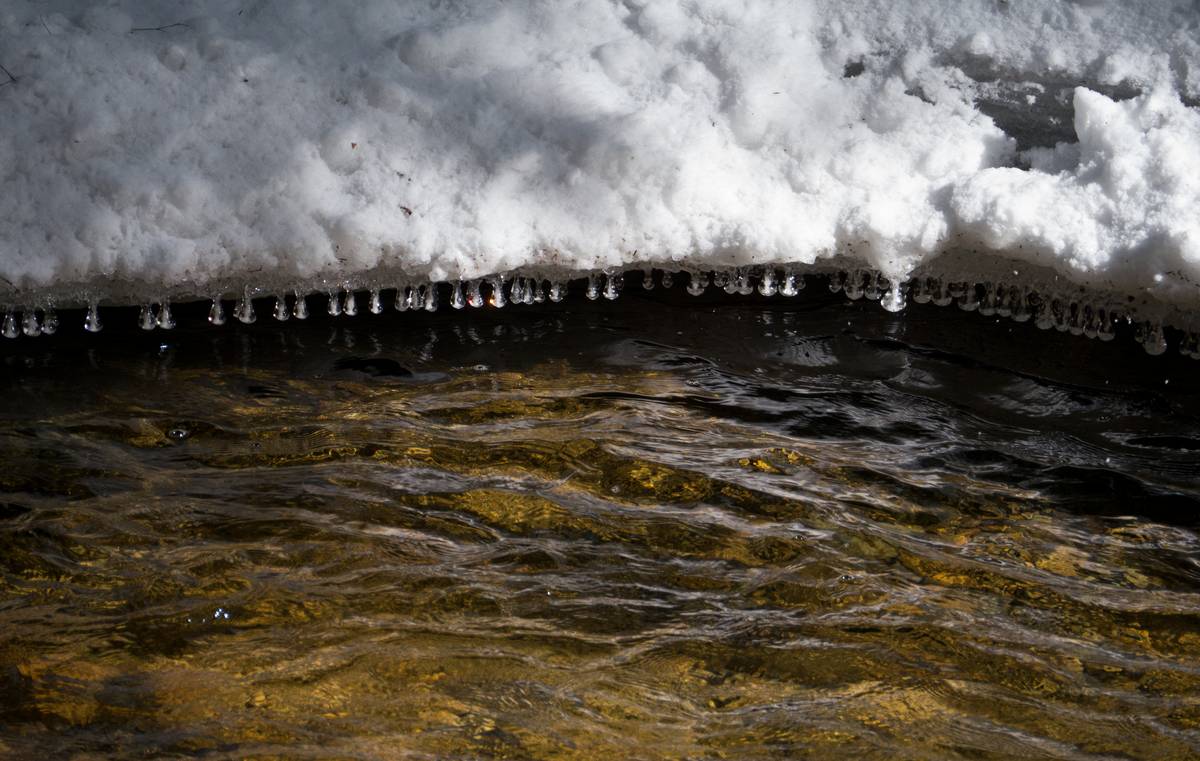 Smarts Brook.<br />March 10, 2012 - Waterville Valley, White Mountains, New Hampshire.