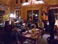 John H., Fred, and guests at the early St. Patrick's Day celebration.<br />March 10, 2012 - At Bill and Carol's in Campton, New Hampshire.