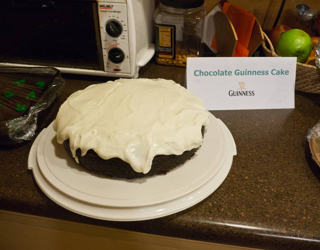 One of the desserts at the early St. Patrick Day's celebration.<br />March 10, 2012 - At Bill and Carol's in Campton, New Hampshire.