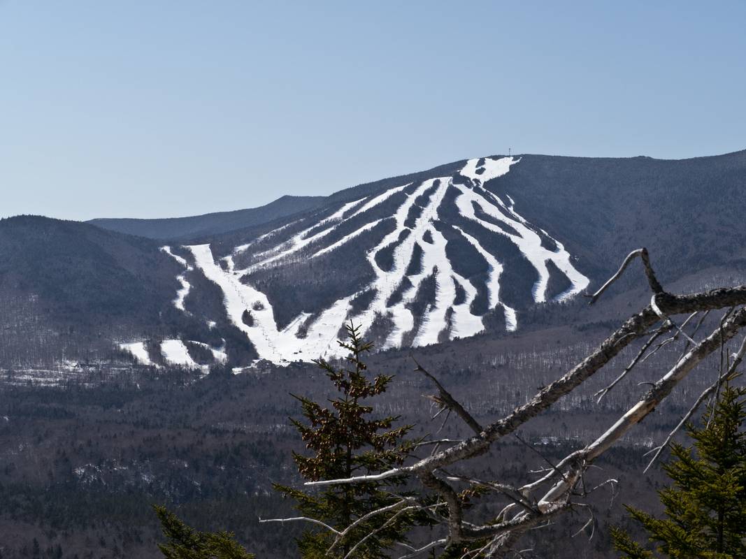 Waterville Valley ski area from the Scaur.<br />Hike from the Depot to the Scaur via Livermore, Kettles, and Scaur trails.<br />March 11, 2012 - Waterville Valley, New Hampshire.
