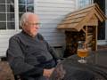 My friend John in his back yard.<br />March 12, 2012 - Newburyport, Massachusetts.