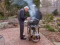 John grilling some steaks.<br />March 12, 2012 - Newburyport, Massachusetts.