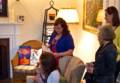 Susan reading a passage out of her new book.<br />Reception at Susan Carlton's house for her book "Love & Haight".<br />March 25, 2012 - Andover, Massachsetts.