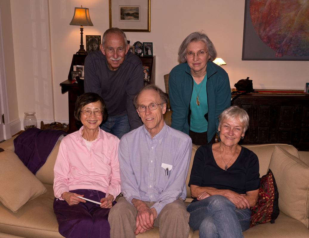 Yoong, Ronnie, Bob, Joyce, and Baiba.<br />March 15, 2012 - At Ronnie and Baiba's in Baltimore, Maryland.