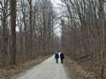 Baiba and Joyce.<br />March 16, 2012 - Northern Central Railroad Trail, Monkton, Maryland.