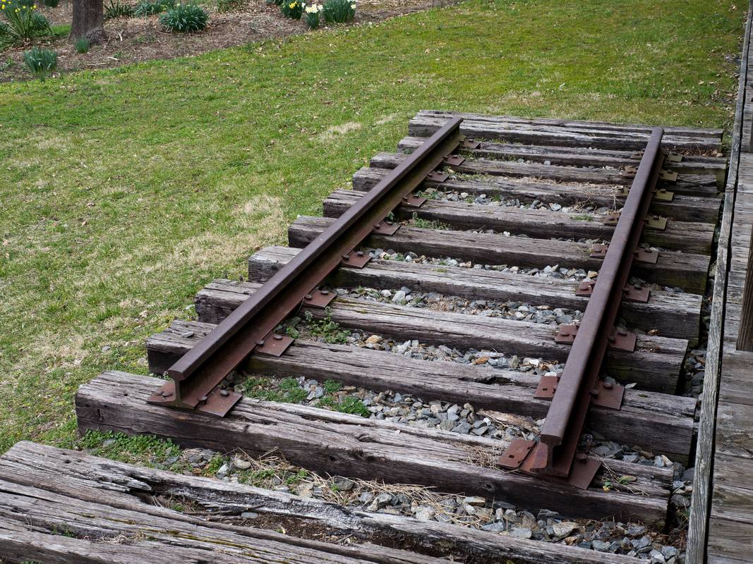 Sample of the old tracks.<br />March 16, 2012 - Northern Central Railroad Trail, Monkton, Maryland.