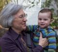 Joyce with Edgar, Julian and Gisela's son.<br />March 17, 2012 - At  Ronnie and Baiba's in Baltomore, Maryland.