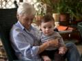 Baiba with grandson Edgar.<br />March 17, 2012 - At  Ronnie and Baiba's in Baltomore, Maryland.