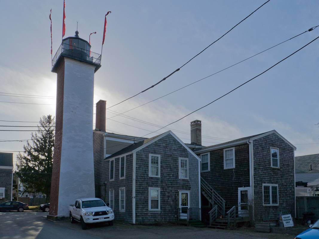 Newburyport Lighthouse on Water Street.<br />March 8, 2012 - Newburyport, Massachusetts.